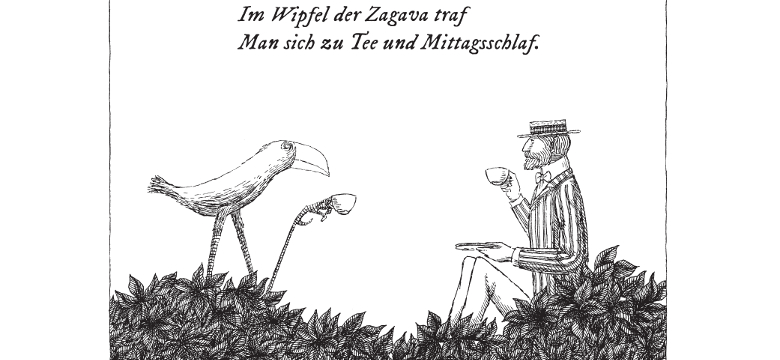 Abbildung aus "Der Osbick-Vogel", © Lilienfeld Verlag
